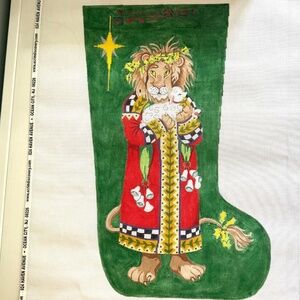 Needlepoint Christmas Stocking Canvas - NEW